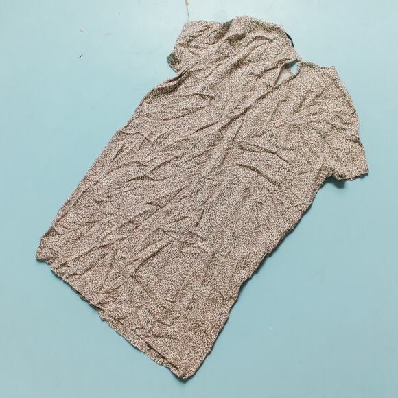 Jenni Kayne Leopard Print Short Sleeve Shift Tunic Shirt Dress Size XLarge - Picture 8 of 8